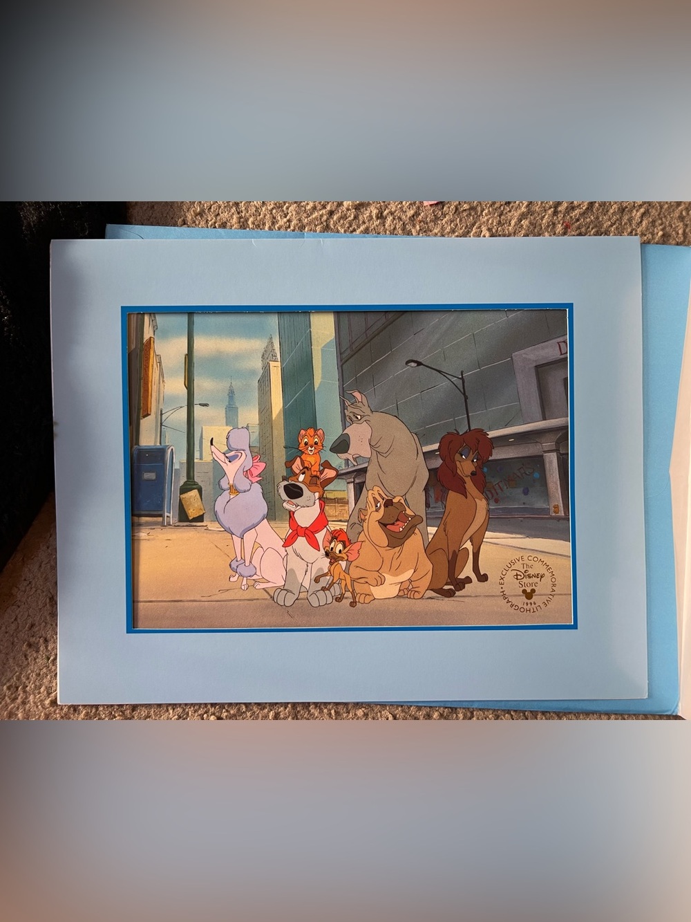 Disney Oliver & Company Commemorative Lithograph